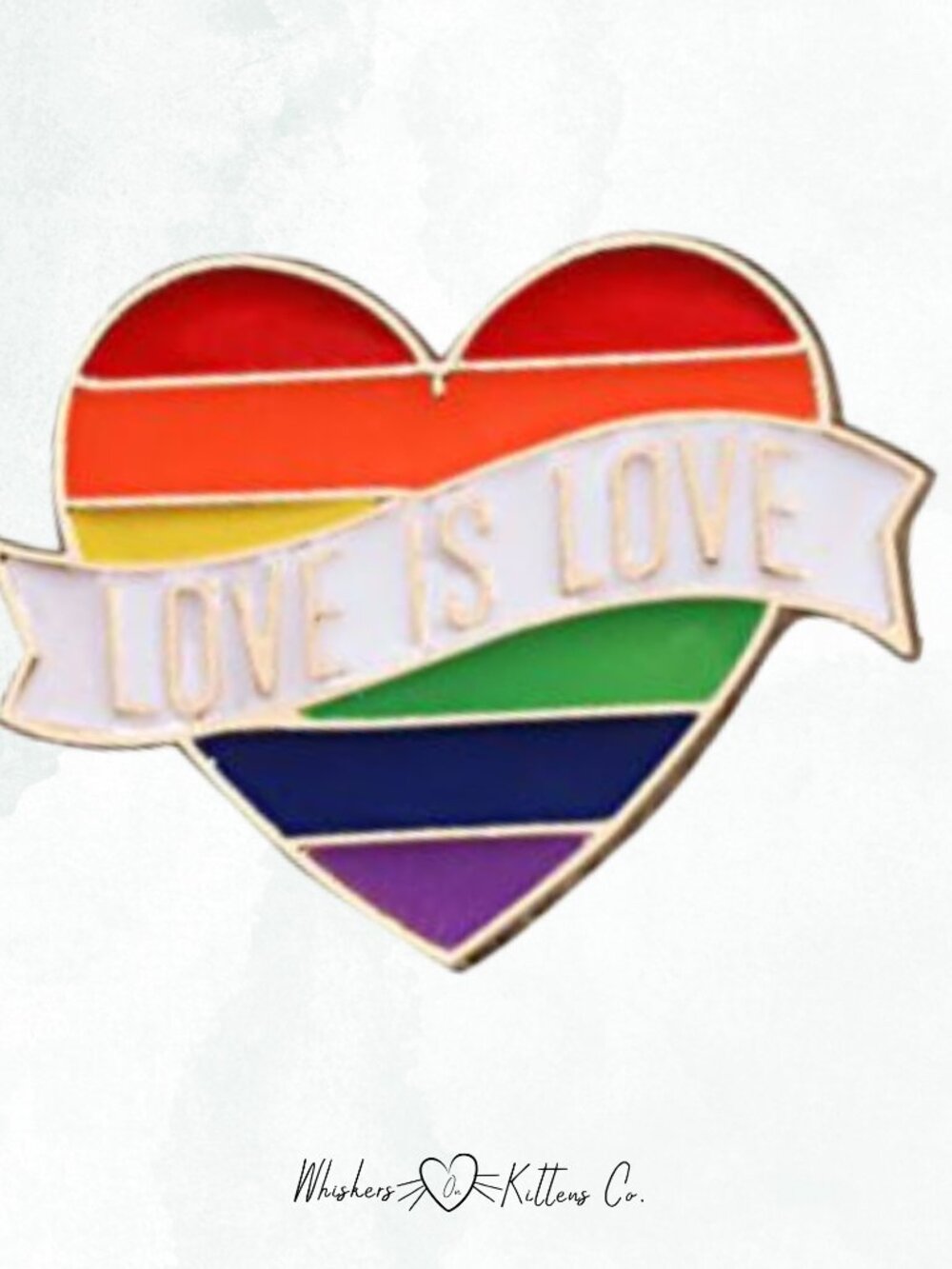Love Is Love Heart Pride Pin #Pride #LGBT #Rainbow #Love
